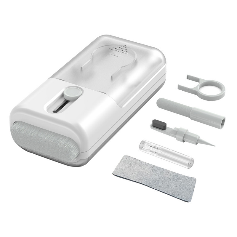 6-ühes arvutiklaviatuuri puhastusharja komplekt Multifunktsionaalne kõrvaklappide puhastuspliiats peakomplekti telefoni puhastustööriista jaoks