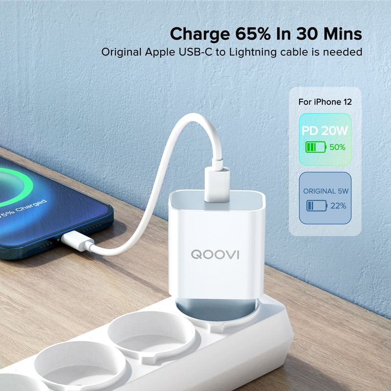 20W PD punjač Quick Charge 4.0 3.0 USB Type C zidni adapter QC Telefon za brzo punjenje za iPhone 12 Pro Max Mini 11 8 Huawei Xiaomi
