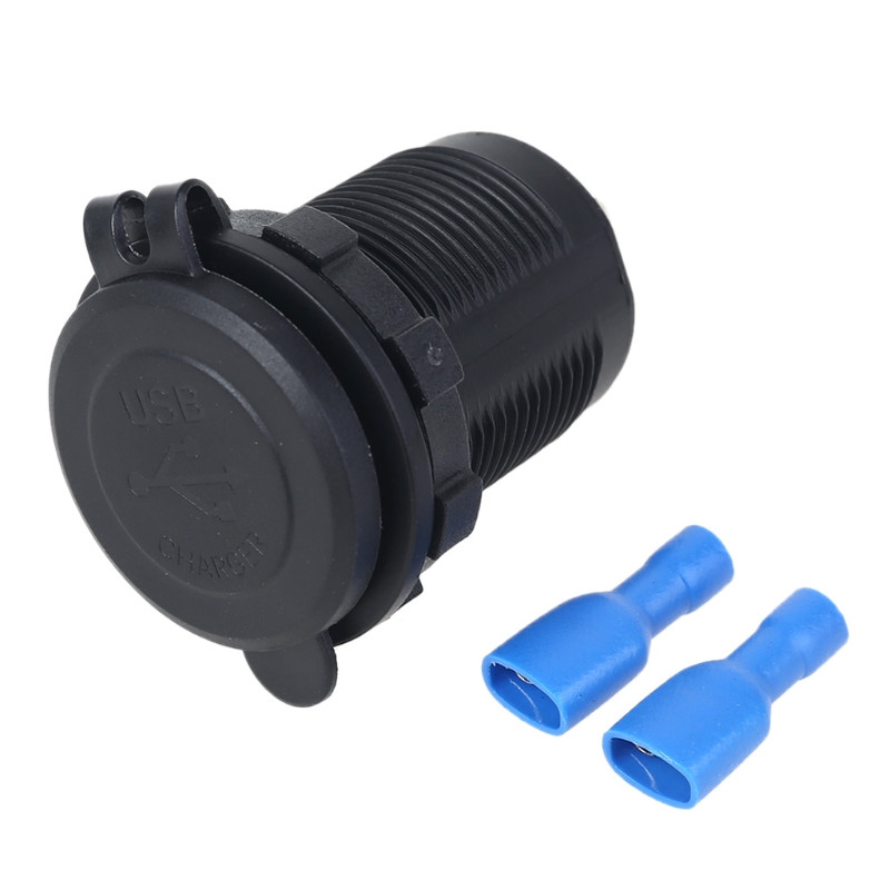 Adaptor pentru încărcător auto USB dublu QC3.0, impermeabil, 12V 24V, cu comutator tactil pornit/oprit, Lumină LED pentru telefon mobil, GPS, camion, SUV, autobuz
