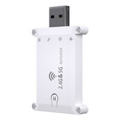 Amplificator de semnal USB fără fir Wifi Extender Booster Frecvență duală 1200m Sursă de alimentare USB 2.4G/5G Repetor WiFi pentru biroul acasă