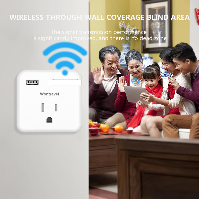 USB belaidžio signalo stiprintuvas Wifi plėstuvo stiprintuvas Dviejų dažnių 1200m USB maitinimo šaltinis 2.4G/5G WiFi kartotuvas namų biurui