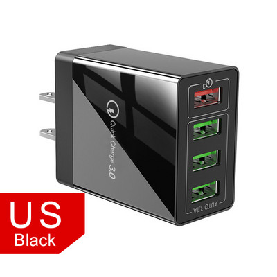 Încărcător USB OLAF Încărcare rapidă 3.0 Încărcător rapid QC3.0 QC Adaptor multiplu Încărcător de perete pentru telefon mobil pentru iPhone Samsung Xiaomi