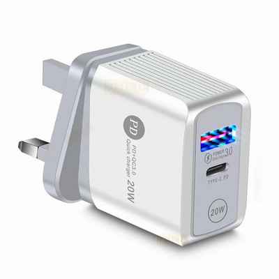 Încărcător PD 20W USB tip C Adaptor LED Încărcare rapidă a telefonului pentru iPhone 12 11 Pro Max X Xs Xr 7 AirPods iPad Huawei Xiaomi LG Samsung