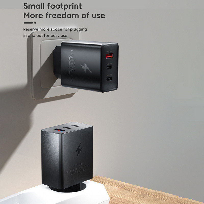 105W USB punjač tipa C, brzo punjenje, punjač za mobilni telefon prikladan je za Samsung IPhone 65W, kompatibilnost s dva PD+U priključka