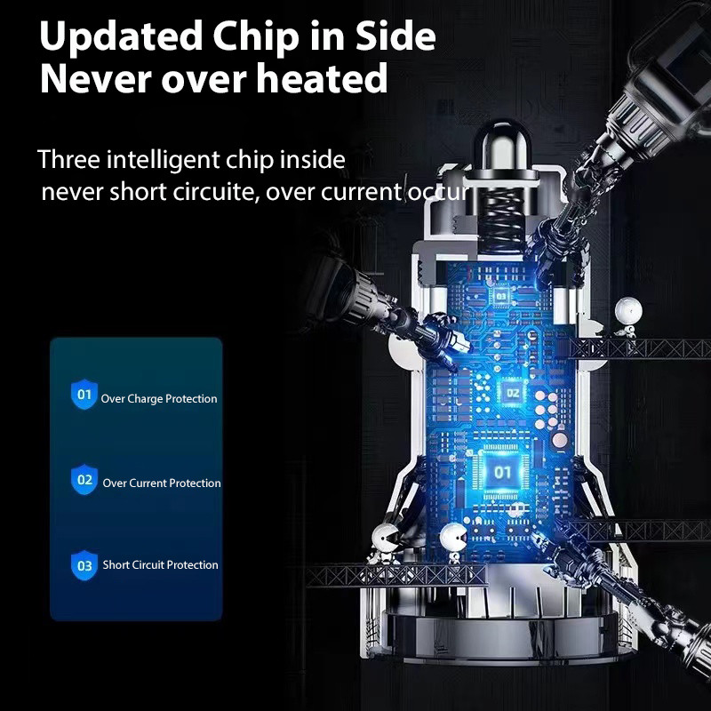 120W USB auto punjač Adapter za brzo punjenje za iPhone 13 Pro max Dodaci 12 11 Samsung Xiaomi mobilni telefoni s LCD zaslonom