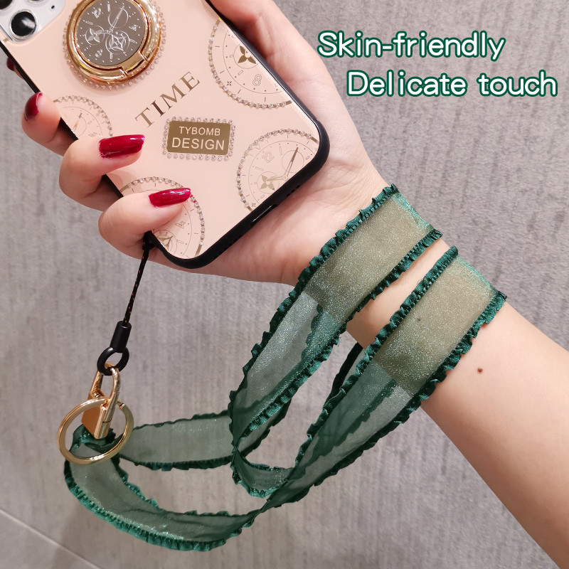 Naramenice za mobilni telefon Šalovi Naramenice oko vrata Ukrasi od užeta oko vrata s privjeskom za ključeve Telefonske narukvice Ružičasto Zelena Crvena Crna boja