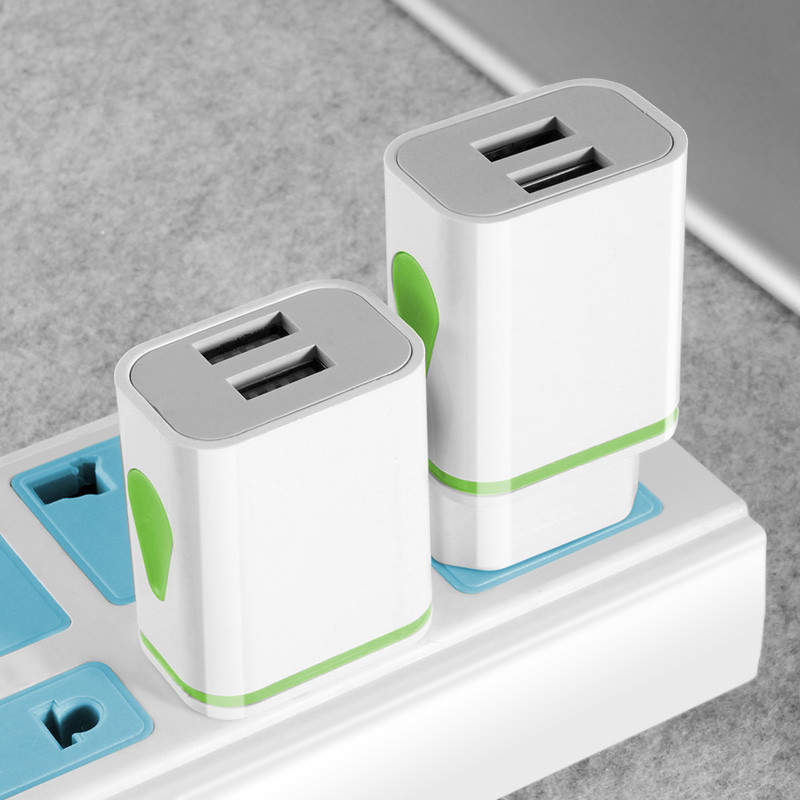 FONKEN 2 USB adapter za punjač Zidni punjač EU Punjač za punjenje mobilnog telefona Vodeni LED punjač za Samsung Tablet Notebook