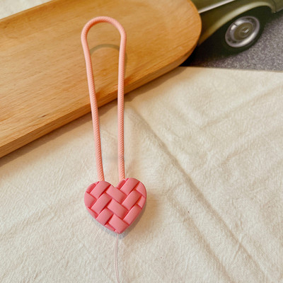 Telefonbűvös szíj rövid Diamond Love Creative U Disk szilikon csuklózsinór telefon elveszésgátló univerzális zsinór Mobiltelefon zsinór