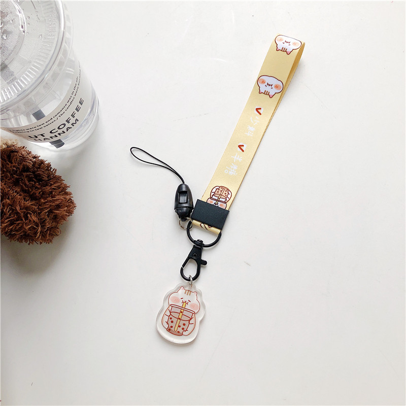 Simpatične crtane višenamjenske trake za mobilni telefon Kratko uže Modni uzorak trake Traka za ruke za telefon 13 Torbica za Airpods