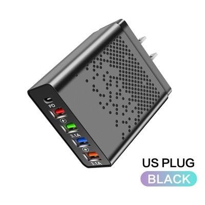 Încărcător USB Maerknon 48W PD Încărcare rapidă QC 3.0 Adaptor încărcător telefon de perete tip C Încărcare rapidă pentru iPhone 13 12 Pro Max 11 iPad