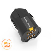 Ultra Mini încărcător auto Dual 2 porturi USB Încărcător auto Telefon mobil Adaptor încărcător USB auto pentru Samsung Note 8 9 Încărcare automată a vehiculului