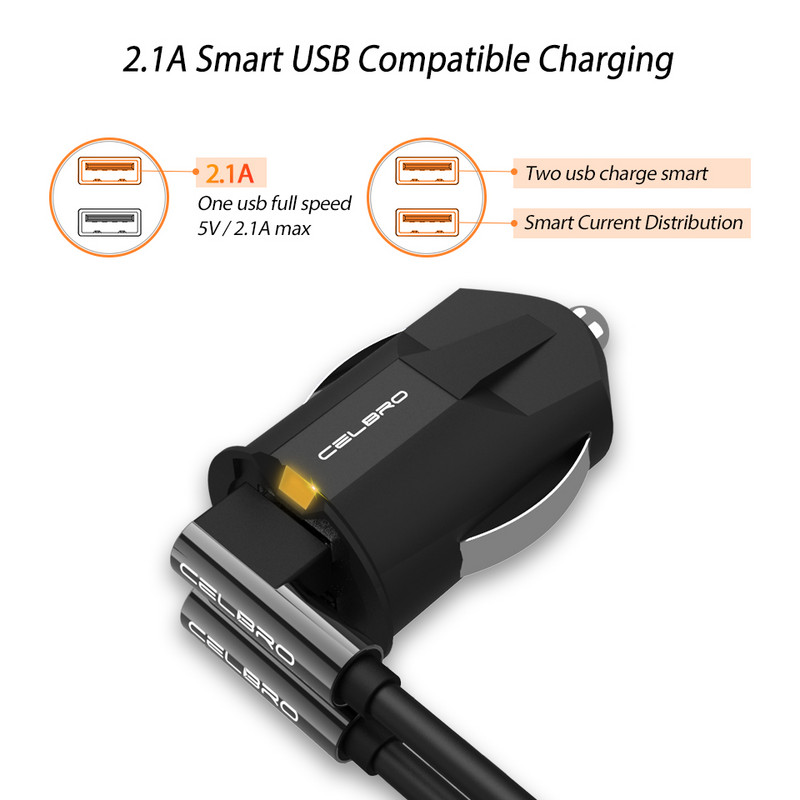 Ultra mini auto punjač Dual 2 USB priključka auto punjač mobilni telefon auto usb punjač adapter za Samsung Note 8 9 vozilo automatsko punjenje
