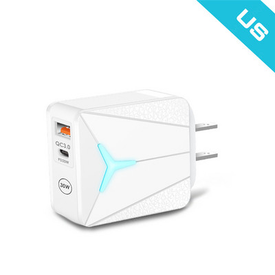 Încărcător USB de 30W tip C PD Adaptor de încărcare rapidă de 20W QC3.0 pentru iPhone 13 12 Samsung Huawei Xiaomi mufa UE/SUA Încărcător pentru telefon mobil