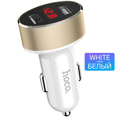 hoco încărcător de mașină adaptor de încărcare usb 12 24 volți cel mai bun portabil rapid mini dual usb a port pentru apple iphone 6 7 8 x telefoane Android