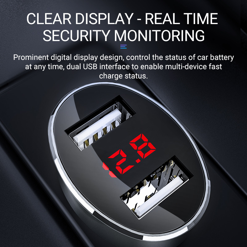 hoco auto punjač usb adapter za punjenje 12 24 volta najbolji prijenosni brzi mini dual usb port za apple iphone 6 7 8 x android telefone