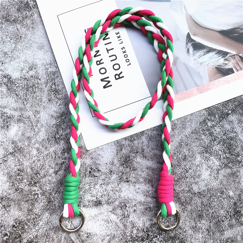 Kabel za vješanje mobilnog telefona Trake kontrastnih boja Landyard Premium pamučni dodaci za telefon Uže za nošenje preko tijela Lanac Uže