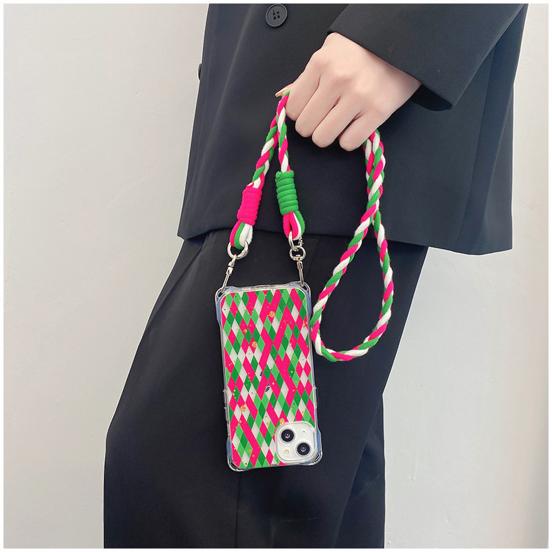 Kabel za vješanje mobilnog telefona Trake kontrastnih boja Landyard Premium pamučni dodaci za telefon Uže za nošenje preko tijela Lanac Uže