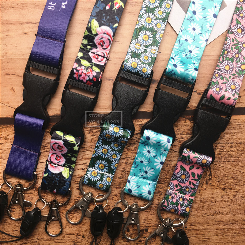 Remen za vezicu za mobitel Privjesak za ključeve ID kartice Držač Odvojiva kopča Zviždaljka Fotoaparat cvijet Remen za oko vrata