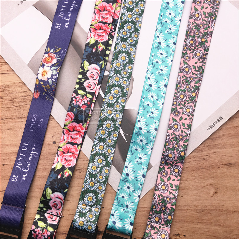 Remen za vezicu za mobitel Privjesak za ključeve ID kartice Držač Odvojiva kopča Zviždaljka Fotoaparat cvijet Remen za oko vrata