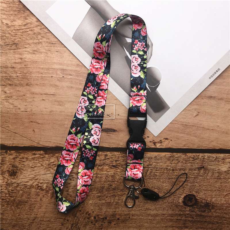 Remen za vezicu za mobitel Privjesak za ključeve ID kartice Držač Odvojiva kopča Zviždaljka Fotoaparat cvijet Remen za oko vrata