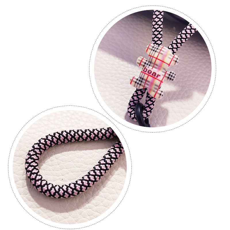 Uzica za mobitel kratka dječja simpatična traka s prstenom i kopčom ručno tkana jaka prikladna za iPhone X XR zaštitni privjesak