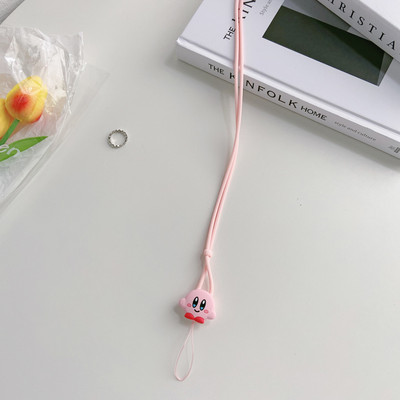 Snur lung din silicon drăguț pentru telefon pentru iPhone, huawei, samsung, redmi, xiaomi, curea de colier pentru carte de lucru, breloc cu insignă