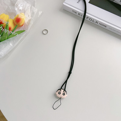 Snur lung din silicon drăguț pentru telefon pentru iPhone, huawei, samsung, redmi, xiaomi, curea de colier pentru carte de lucru, breloc cu insignă