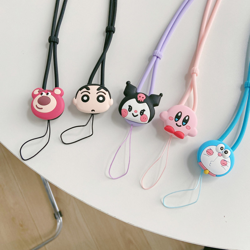 Slatka silikonska dugačka vrpca za telefon za iphone, huawei, samsung, redmi, xiaomi, ogrlica, remen za radnu karticu, privjesak za ključeve