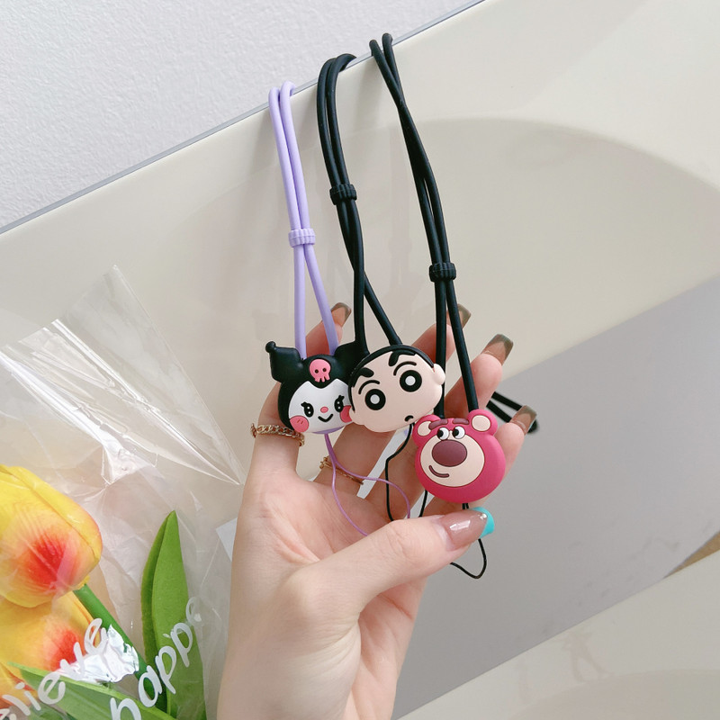 Slatka silikonska dugačka vrpca za telefon za iphone, huawei, samsung, redmi, xiaomi, ogrlica, remen za radnu karticu, privjesak za ključeve