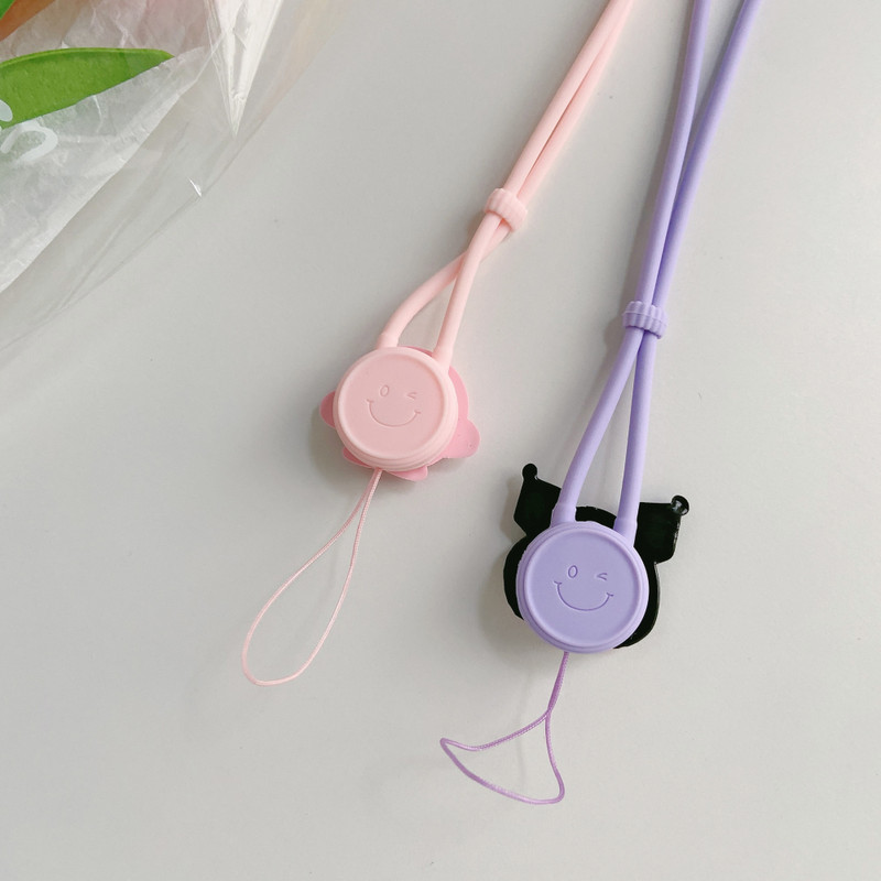 Slatka silikonska dugačka vrpca za telefon za iphone, huawei, samsung, redmi, xiaomi, ogrlica, remen za radnu karticu, privjesak za ključeve