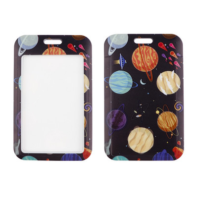 Planet Lanyards Breloc cu desene animate Moon Cureaua pentru gât Butoane pentru telefon Suport card de identitate Snur pentru chei DIY Snur de agățat
