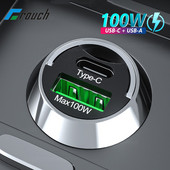 Mini încărcător de mașină USB 100W tip C QC3.0 PD Încărcătoare de mașină Adaptor de încărcare rapidă a telefonului de mașină pentru iphone Samsung Huawei Xiaomi