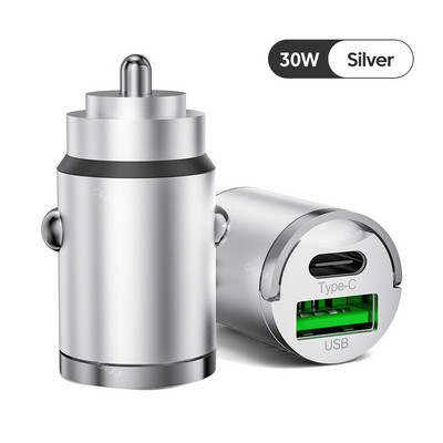 Mini încărcător de mașină USB 100W tip C QC3.0 PD Încărcătoare de mașină Adaptor de încărcare rapidă a telefonului de mașină pentru iphone Samsung Huawei Xiaomi