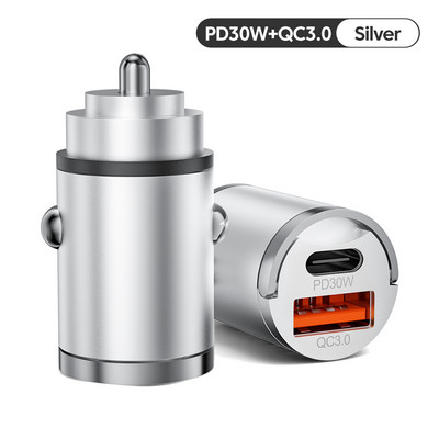 Elough 100W QC3.0+PD 5A Mini încărcător de mașină cu încărcare rapidă PD 15W USB tip C Adaptor pentru încărcător de telefon pentru iPhone 14 13 Pro Max Xiaomi