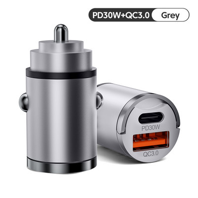 Elough 100W QC3.0+PD 5A Mini încărcător de mașină cu încărcare rapidă PD 15W USB tip C Adaptor pentru încărcător de telefon pentru iPhone 14 13 Pro Max Xiaomi