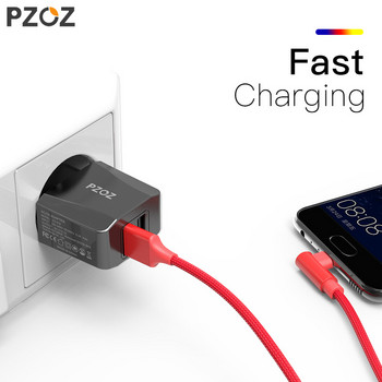 PZOZ Dual Usb Адаптер за зарядно устройство 2a 5v Travel Portable Wall Charger Usb Smart Mobile Phone Eu Plug For iphone ipad Samsung Xiaomi 9