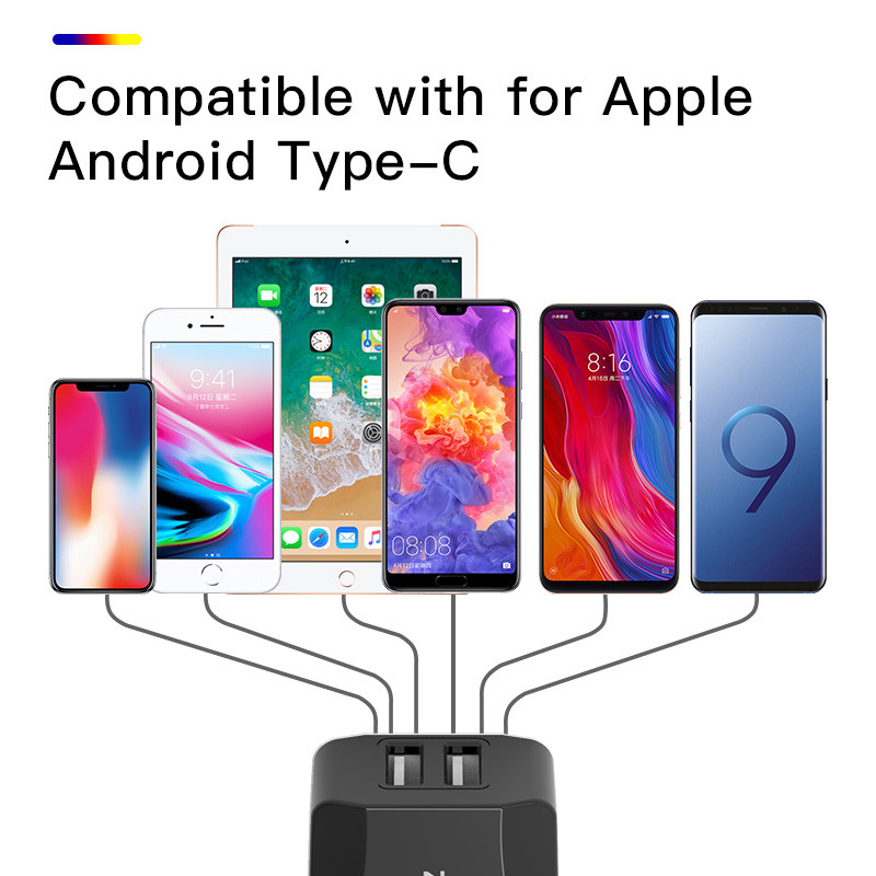 PZOZ Dual USB adapter za punjenje 2a 5v putni prijenosni zidni punjač Usb pametni mobilni telefon EU utikač za iphone ipad Samsung Xiaomi 9