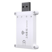 Driver de repetor Wifi Adaptor de rețea Wifi gratuit pentru PC desktop Amplificator de extensie USB WiFi Dongle cu antenă încorporată de 2,4 GHz/5 GHz