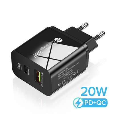 Încărcător USB tip C 20W Adaptor LED PD Încărcător rapid pentru telefon pentru iPhone 13 12 11 AirPods iPad Huawei Xiaomi LG Samsung Încărcător USB C
