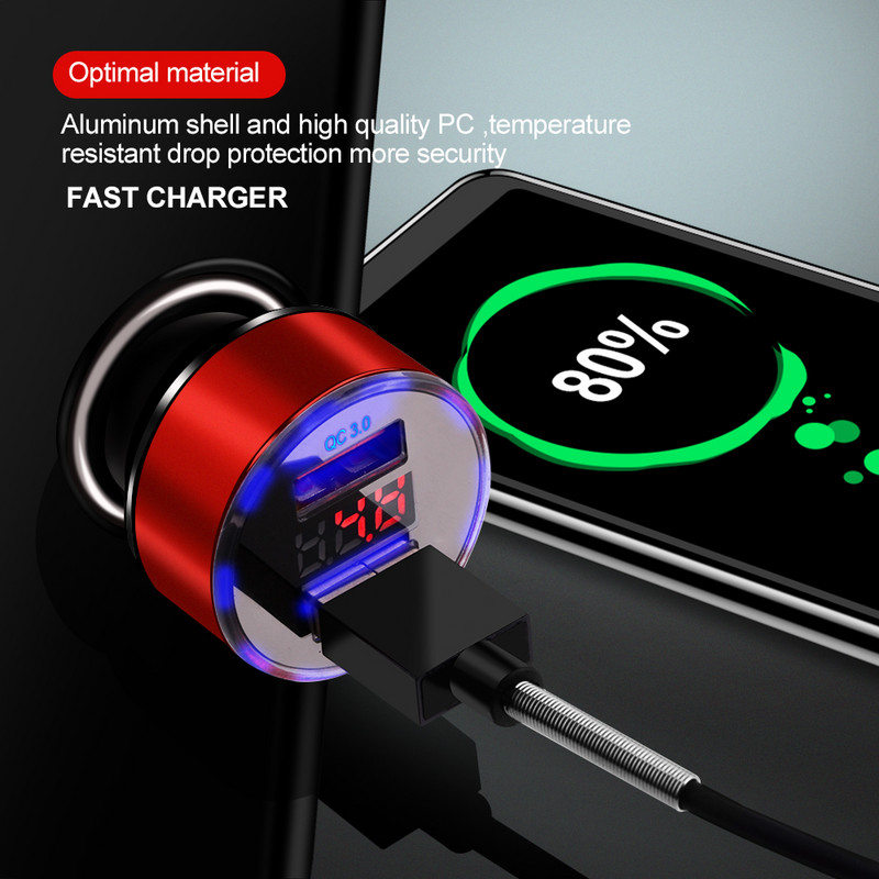 Olaf Quick Charge 3.0 USB auto punjač za iPhone 7 3A Adapter za brzo punjenje za Samsung A50 Xiaomi Mi9 QC3.0 auto punjač za telefon