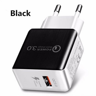Adaptor pentru încărcător rapid QC 3.0 Cablu micro USB 5A pentru Huawei P8 P9 Lite Y5 Y6 Y7 Y9 2018 Honor 6 7 LG G3 G4 18W Încărcător USB cu mufă UE