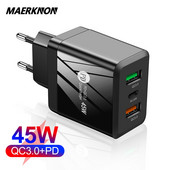 Încărcător USB cu 3 porturi USB C 48W Încărcare rapidă pentru iPhone 11 12 Xiaomi Huawei Samsung Încărcător PD pentru telefon mobil Adaptor încărcător de călătorie