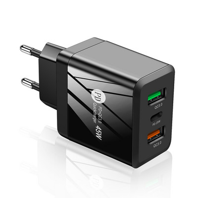Încărcător USB cu 3 porturi USB C 48W Încărcare rapidă pentru iPhone 11 12 Xiaomi Huawei Samsung Încărcător PD pentru telefon mobil Adaptor încărcător de călătorie