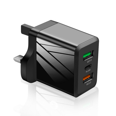 Încărcător USB cu 3 porturi USB C 48W Încărcare rapidă pentru iPhone 11 12 Xiaomi Huawei Samsung Încărcător PD pentru telefon mobil Adaptor încărcător de călătorie