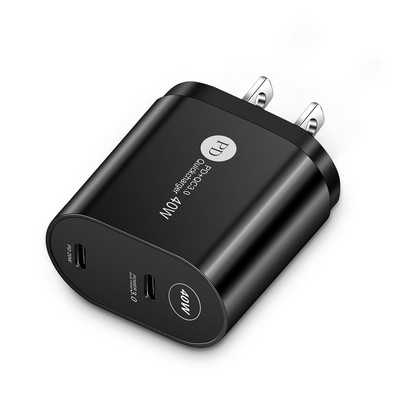 Adaptor de încărcare a telefonului PD40W Cap de încărcare QC 3.0 cu două porturi pentru iPhone 13 12 Pro Huawei Xiaomi Samsung Încărcător mobil universal