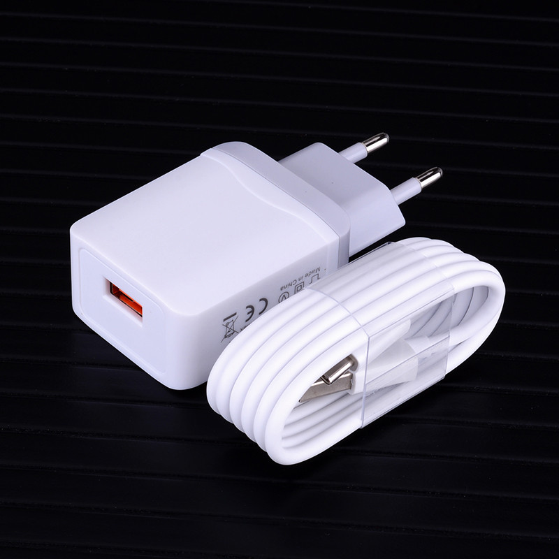 TECNO Spark 5 Realme C1 XT OnePlus 3 Φορτιστής τηλεφώνου 5V 2A Προσαρμογέας τοίχου Τύπος C Καλώδιο μικροφόρτισης USB για Xiaomi Poco X3 Redmi 6A