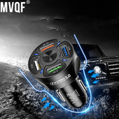 MVQF 7A 4 porturi USB încărcare mașină 48W Mini încărcare rapidă rapidă pentru iPhone12 13 Huawei Xiaomi Adaptor încărcător pentru telefon mobil în mașină