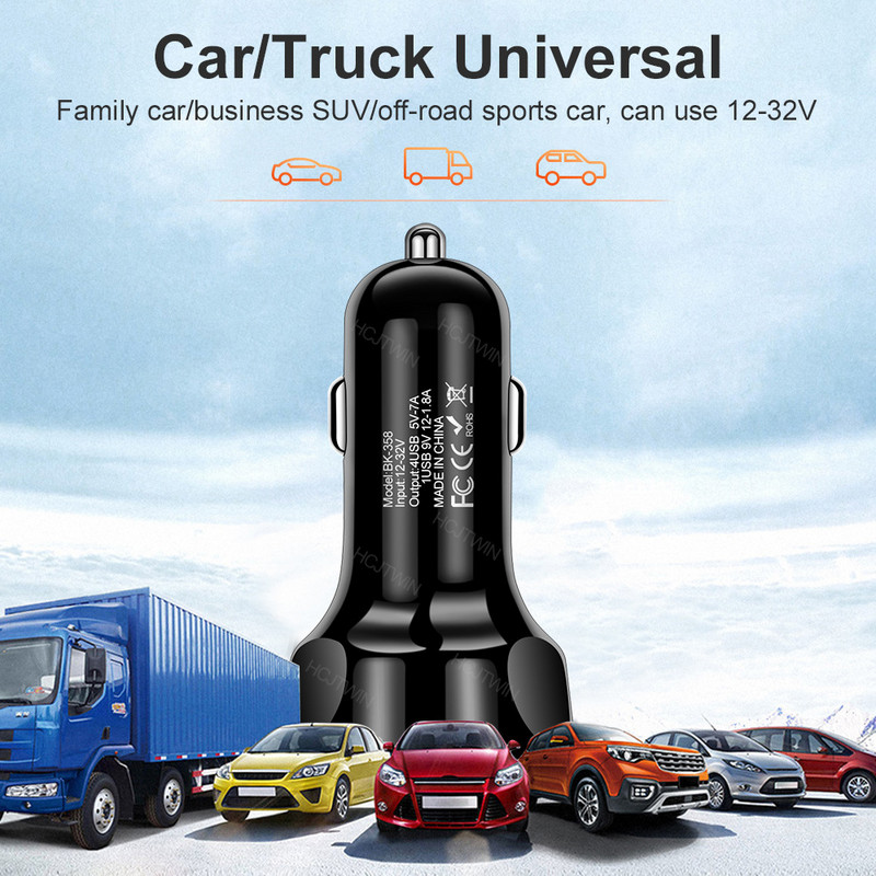 MVQF 7A 4 porta USB punjenje za automobil 48W brzo mini brzo punjenje za iPhone12 13 Huawei Xiaomi adapter za punjač za mobitel u automobilu