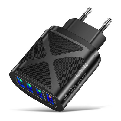 Încărcător USB 65W 5.1A Încărcare rapidă Adaptor pentru telefon mobil 18W pentru iPhone12 Pro Max Priză UE/SUA Încărcător de perete pentru Xiaomi Huawei