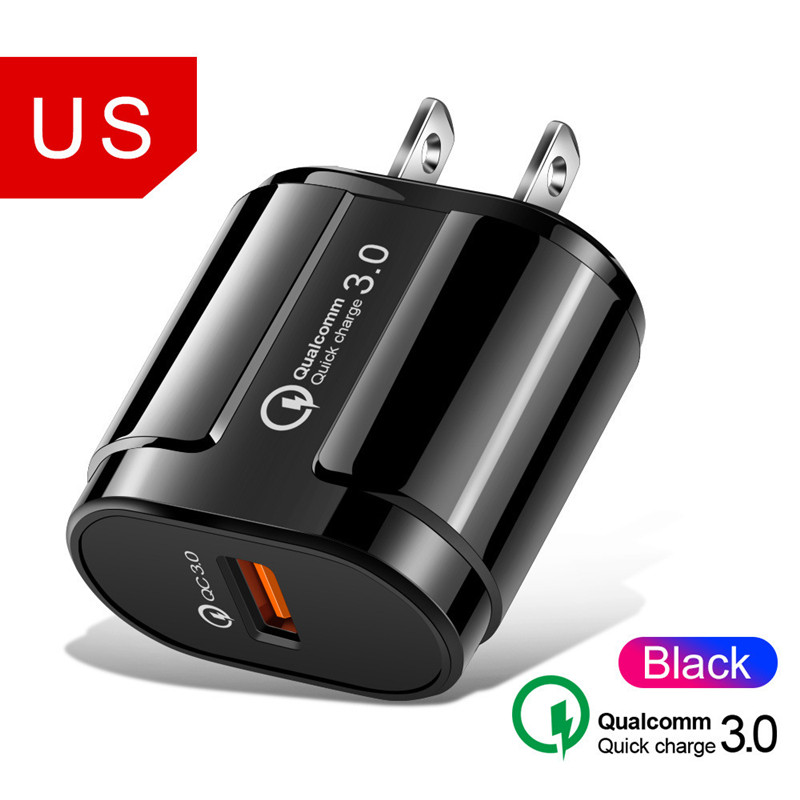 Punjač za mobilni telefon Quick Charge QC 3.0 4.0 18W brzo punjenje EU US Plug adapter zidni USB punjač za iPhone Samsung Xiaomi